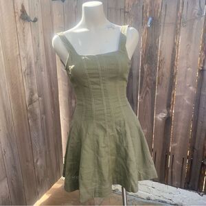 emilia linen button down midi dress Milio Milano Italian Linen Button-Down Midi Dress